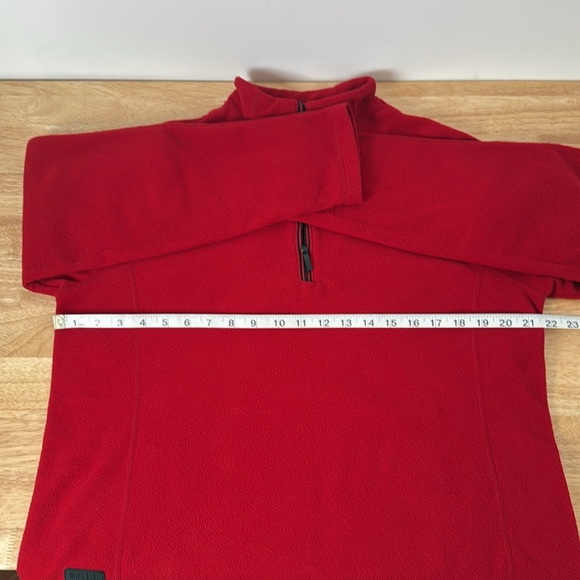 Lauren by Ralph Lauren red pullover quarter zip fleece - Picture 8 of 16